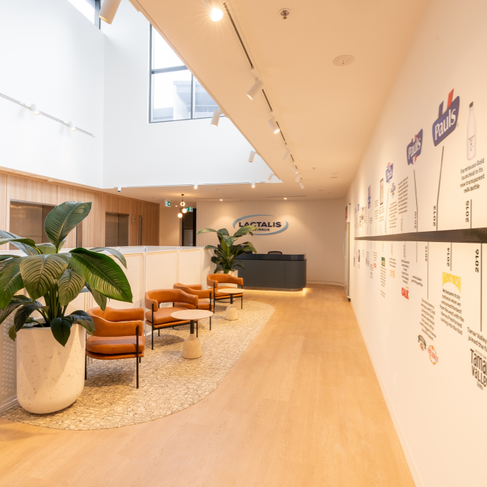 Lactalis Brisbane Office fitout by Melrose