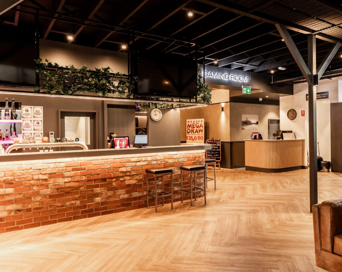 The Australian Hotel bar in Murgon