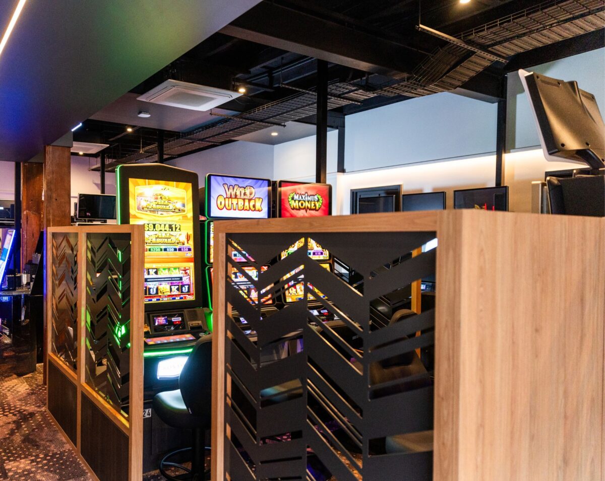 Gaming area at the Australian Hotel Murgon