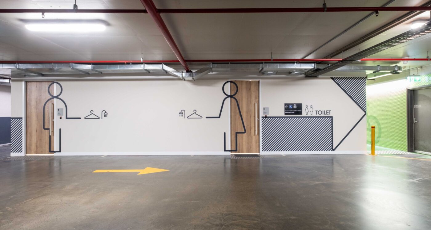 End of trip facilities at Petrie Tce